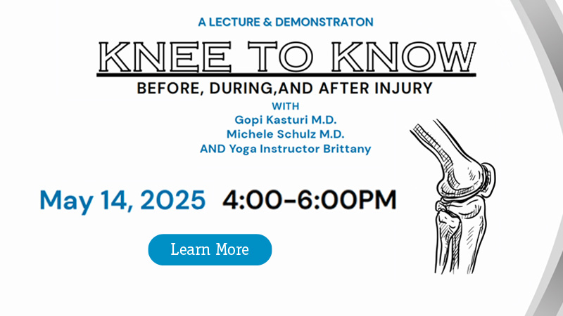 Knee to Know Lecture Promotion