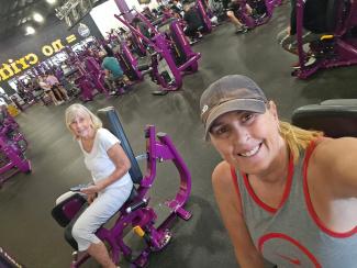 Jill at the gym